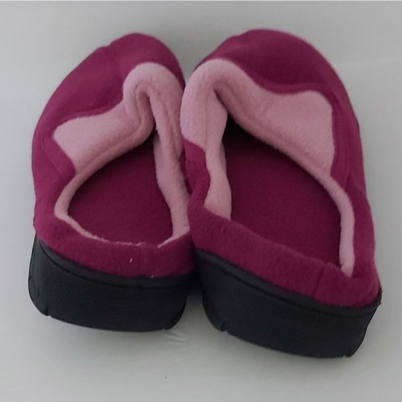 AVON | Unisex Clog Memory Foam Slippers Fuchsia Pink Large Size (9-10) - Picture 3 of 6